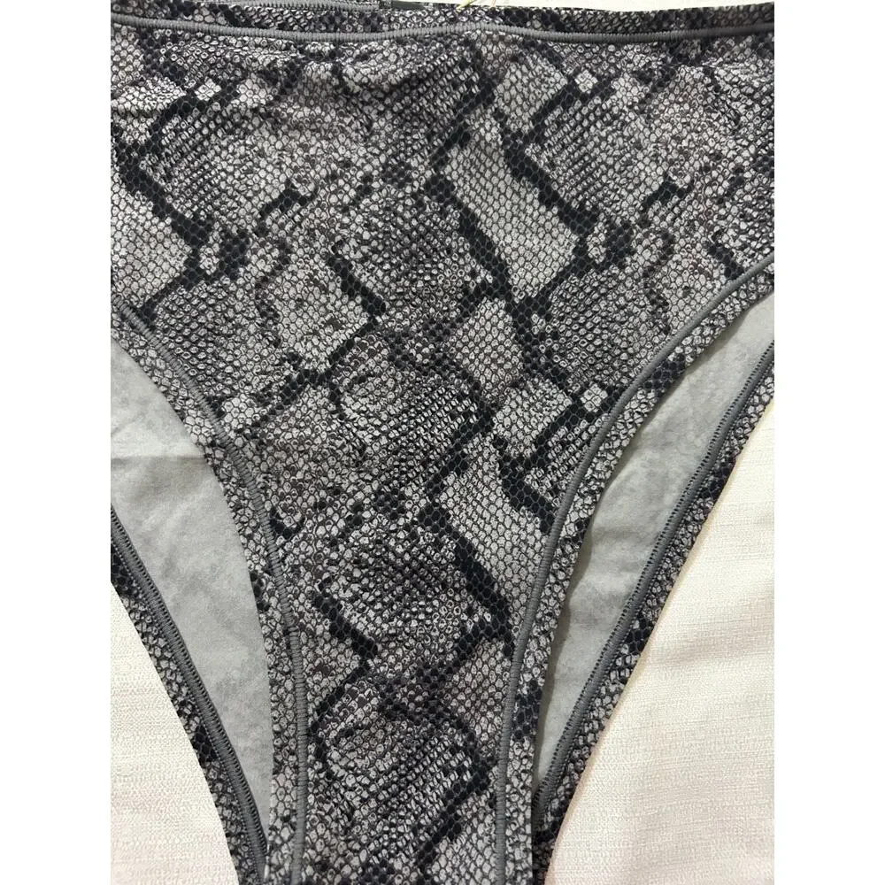 Fits Everybody Cheeky Brief Shadow Snake Print Size XL